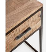 modern vas iroasztal vintage loft butor fiokos kisasztal fa rusztikus ujrahasznositott regi fa dolgozoszoba homeoffice iroda butor design butorok formavivendi.jpg